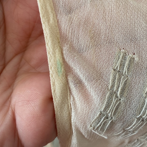 Free People light Cream Textured Top - Picture 7 of 10